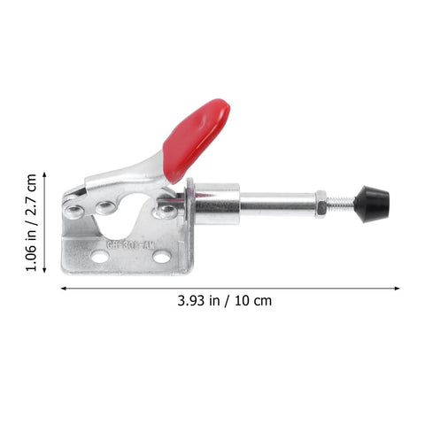 Heavy Duty Push Pull Toggle Clamps Set With Quick Locking, Adjustable Horizontal Clamps For Woodworking Fixtures, side view
