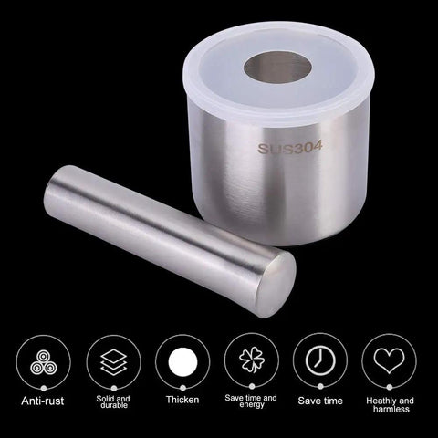 Heavy Duty Manual Garlic Crusher Chopper Slick Design Built Tough For A Smooth Operation With Genuine 304 Stainless Steel tool set.