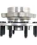 Premium Rock Solid Front Wheel Hub And Bearing Assembly Dual Axle Heavy Duty Replacement Kit For Dodge Ram 2500, front view with studs.