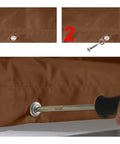 Installing grommet on 52 By 90 Inches Swing Set Replacement Canopy Tarp For Playgrounds And Backyards, Premium 300D Polyester With PU Coating