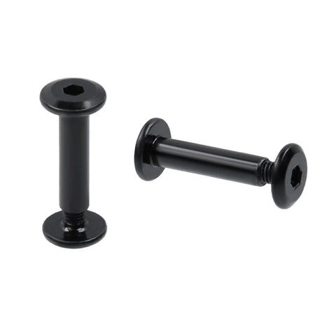 20 Sets Black M3 X 16mm Hex Socket Head Cap Screw And Flat Cap Nut Hardware Kit With Included Allen Wrench For Cabinetry And Desk Build Snug Fit Guaranteed Plus Workhorse Durability You Will Love - black hex socket screws with flat caps
