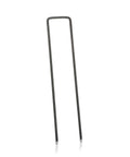 Single 6-inch U-shaped staple from 100 Pack 6 Inch 11 Gauge Heavy Duty U Shaped Garden Staples Ground Stakes For Anchoring Landscape Fabric Spikes Pins Pegs Pro Grade Lawn Landscaping Tools