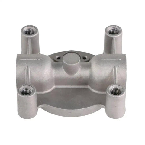 Heavy Duty Diesel Remote Mount Coolant Filter Head Replacement For Cat 3126 And Caterpillar Engines Featuring 204163 Compatible Design, silver metal part.