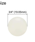 3/4 inch (19.05mm) white nylon bearing ball from the 20 Pack White Nylon Bearing Balls Three Quarter Inch G2 Precision set.