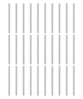 50 Pcs M3 3X60mm Dowel Pins 304 Stainless Steel Cylindrical Shelf Support Pegs aligned in rows on a white background.