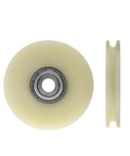 10 Pack U Groove Roller Wheels With Slick Plastic Coated 6200ZZ Bearings And Rock Solid Pom Nylon Build For Cnc Routers And 3D Printers featuring round design and 10mm bore.
