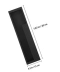 2 Pack Invisible Embedded Alloy Wardrobe Pull Handles Matte Black Recessed Cabinet Push Pull For Home Use Concealed Sliding Door Hardware