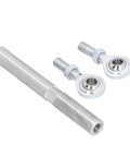 Adjustable Heim Joint Alternator Tensioning Rod Bracket For SBC BBC 350 454 V8 set with stainless steel rod and two eye joints.