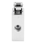 Heavy Duty Mechanical Pneumatic Roller Valve For Air Control With One Quarter Inch Ports, metal body, top view