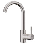 Bar Sink Faucet Single Hole Brushed Nickel Modern Wet Look For Small Kitchen Farmhouse RV Camper Outdoor Utility Bathroom With RV Adapter 1/2 To 3/8 Sleek Stainless Steel Construction Easy Install And Durable Finish