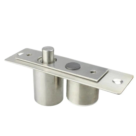 12V Mini Electric Bolt Lock Solenoid With Five Wire Feedback Sensor Tough As Nails stainless steel body close-up on a mountable surface.