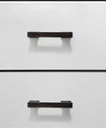 Modern Gold Brushed Cabinet Handles Zinc Alloy Long Drawer Pulls For Kitchen Drawers And Wardrobe Doors With Easy Peasy Mounting Solid Build Rust Resistant Finish on white drawers.