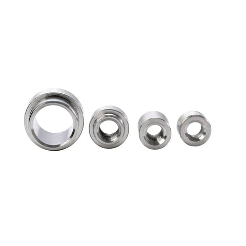 Premium Upgrade 26 Piece TC4 Titanium Hardware Kit Featuring Corrosion Resistant Fasteners And Sleek Black Screws For Customizing Gear And Knives Built Tough With Sick Durability And Zero Dings - set of four titanium spacers