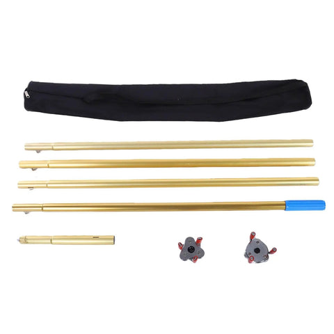 Telescoping Smoke Detector Removal Tool For High Ceilings And Fire Alarm Takedown, four aluminum poles and accessories with carrying case.