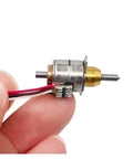 Close-up of 10mm Precision Stepper Actuator Electronic Starter for 5V 6V DC systems with telescopic screw shaft