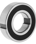Heavy Duty Sprag Clutch Bearing One Way Freewheel Zero Backlash 25X52X15MM Keyway showing metal construction and inner groove.