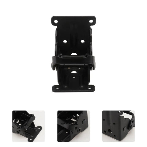 Two Pack Black Iron Folding Table Leg Hinges with Spring Mechanism Removable Easy Installation Durable Furniture Folding Hinge Replacement