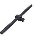 Heavy Duty T Handle Socket Wrench With Sliding Adjustable Chrome Molybdenum Steel Build, black finish, showing hexagonal head.