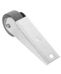 Heavy Duty Sliding Door Roller Wheels For Closet Track Swap And Barn Door Hardware Fix, metallic frame with rubber wheel.