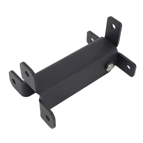 Heavy Duty Steel Roof Riser Bracket Built Tough With A Rock Solid Base For Pergolas Gazebos And Deck Upgrades Weather Ready Outdoor Support Mount No Sweat Installation Rounds Available - Black steel with mounting holes.