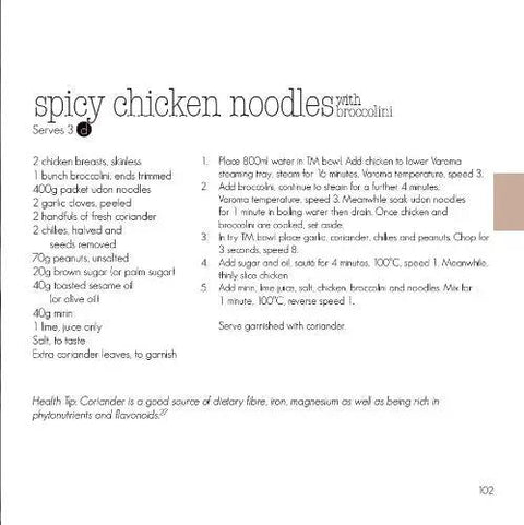 Spicy Chicken Noodles with Broccolini recipe in Quick Fix Thermomix Recipe Book Loaded With Easy Weeknight Dinners And Killer Meal Prep Hacks Perfect For Busy Home Cooks Looking To Knock Out Tasty Homemade Feats Daily.
