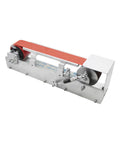 Badass 600W Brushless Water Cooling Belt Sander And Polisher Steel Frame Power Tool for wood and metal with red sanding belt.