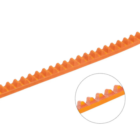 Close-up of 4 Pack MB Series Standard Sewing Machine Belts MB 350 Motor Drive V Belt showing polyurethane teeth texture