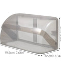 Tough As Nails Outdoor Waterproof 2 Gang Outlet Cover, transparent plastic, 19.5cm x 8.5cm x 11cm, protects sockets from weather.