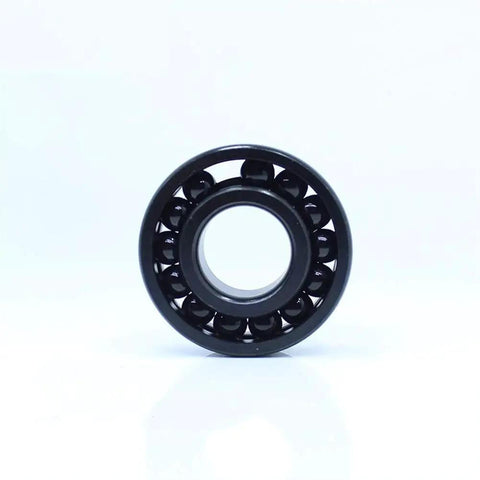Top Shelf Two Piece High Temperature Deep Groove Ball Bearings 35X80X21Mm TB6307 Series front view showcasing black steel bearing design.