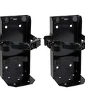 Bulletproof Secure Mount Brackets For 2.5 Gal And 6 Liter Class K Wet Chemical Fire Extinguishers, black steel holders, 2 pack.