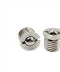 Top Tier 304 Stainless Steel Flanged Spring Ball Plunger M6 Lock Pin, two stainless steel pins with a sealed ball mechanism.
