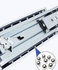 Built Tough 14 Inch Heavy Duty Drawer Slides Full Extension Ball Bearing Tracks with solid steel balls for smooth glide