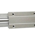 Hella Smooth 1700mm SBR50 Linear Guide Rail With SBR50LUU Preloaded Block Bearing for CNC machining, showcasing precision and aluminum build.