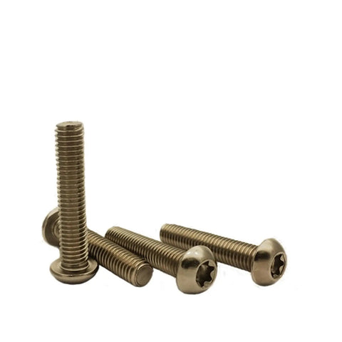 Straight Up Top Shelf Fifty Pack Of Torx Drive Machine Screws Fasteners Crafted For Woodworking And Diy Builds Featuring Button Pan Heads And High Grade Steel For Dead Tight Grips.