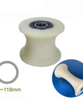 Top Notch Nylon U Channel Pulley For Sliding Door Tracks Double Bearing Guide Roller that runs smooth for load handling.