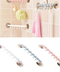 Slick Self Adhesive Bathroom Towel Rack And Wall Mount Hook Organizer For Kitchen Living Room Heavy Duty Steel Look Single Grip Holder Smooth Finish Vibe Style with different colors.