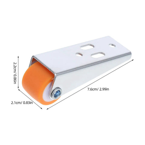 Rock Solid Wooden Door Bottom Pulleys Two Pack Anti Sag Bottom Caster Wheels Glides Like Butter for smooth sliding door repair