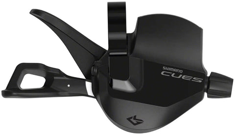 Right Hand 10 Speed Rapidfire Plus Shifter With Optical Gear Display in black, ergonomic design, rugged Optislick cables visible.