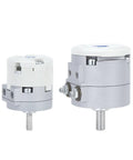 Heavy Duty Blade Type Rotary Actuator With Smooth Swinging Motion And Serious Torque Output For Industrial Automation Projects Cdrbs Series precision pneumatic cylinders, gray aluminum finish.