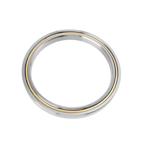 Precision Thin Section Roller Bearing Replacement For KD045XP0 CSXD045 RD045XP0 showing smooth metal finish and yellow ring detail.
