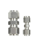 Tough As Nails Stainless Steel Compression Union Pipe Fitting Connector With UNF Nut Lock for high pressure tubes, 3-25 mm OD
