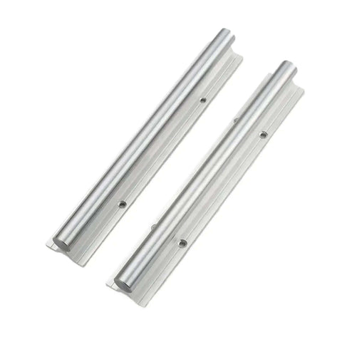 Snag These High Precision Sbr12 Linear Guide Rail Kits With Two Five Hundred Millimeter Rails And Four Smooth Ball Bearing Block Sliders Perfect For Any 3D Printer Or CNC Machine Shop Needing Reliable Zero Stick Slip Motion Control. 2x silver steel rails