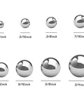 Top Shelf Stainless Steel Forging Balls Assortment For Custom Coin Ring Making Heavy Duty Tool Set with various sizes.