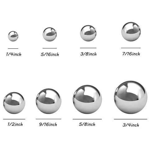 Top Shelf Stainless Steel Forging Balls Assortment For Custom Coin Ring Making Heavy Duty Tool Set with various sizes.