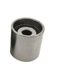 Top Tier Forklift Mast Roller Bearing With Dual Mounting Holes for heavy industry, showing smooth metal finish and central hole.
