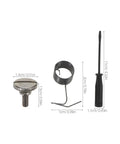 Sewing Machine Parts Screws Kit With Metal Bobbin Case Spring And Replacement Needle Plate Screws For Enhanced Sewing Efficiency And Smooth Machine Operation In Workshop, showing 11cm screwdriver, spring and screw