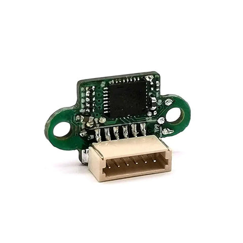 Zero Hangup Laser Distance Sensor With Time Of Flight ToF And Spad Tech 10 To 240 Cm Mid Range Module close up showing circuit details and connector.