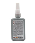 Back view of 1.69 Oz bottle of Red High Strength Thread Locker For Large Fasteners Permanent Lock Anaerobic Cure, 4 Pack