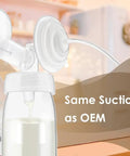 Backflow Protector Duckbill Valve Kit For Spectra S1 S2 And 9 Plus Breast Pumps Replacement Parts showing milk flow in bottle