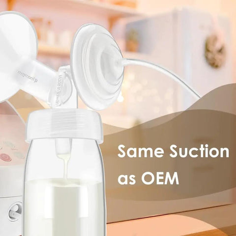 Backflow Protector Duckbill Valve Kit For Spectra S1 S2 And 9 Plus Breast Pumps Replacement Parts showing milk flow in bottle